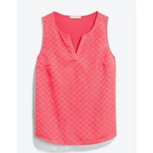 MARKET & SPRUCE Ezide Textured Mixed Material Top XLP Coral